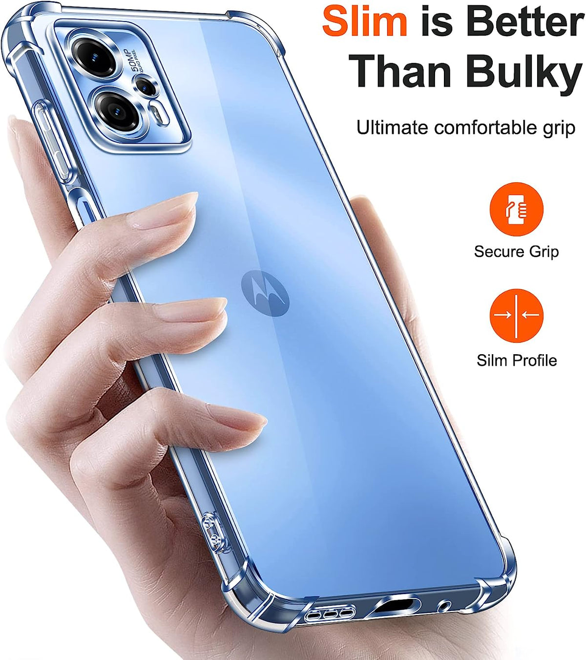 Coque Motorola Moto G13 - Transparent - Étui arrière anti-choc