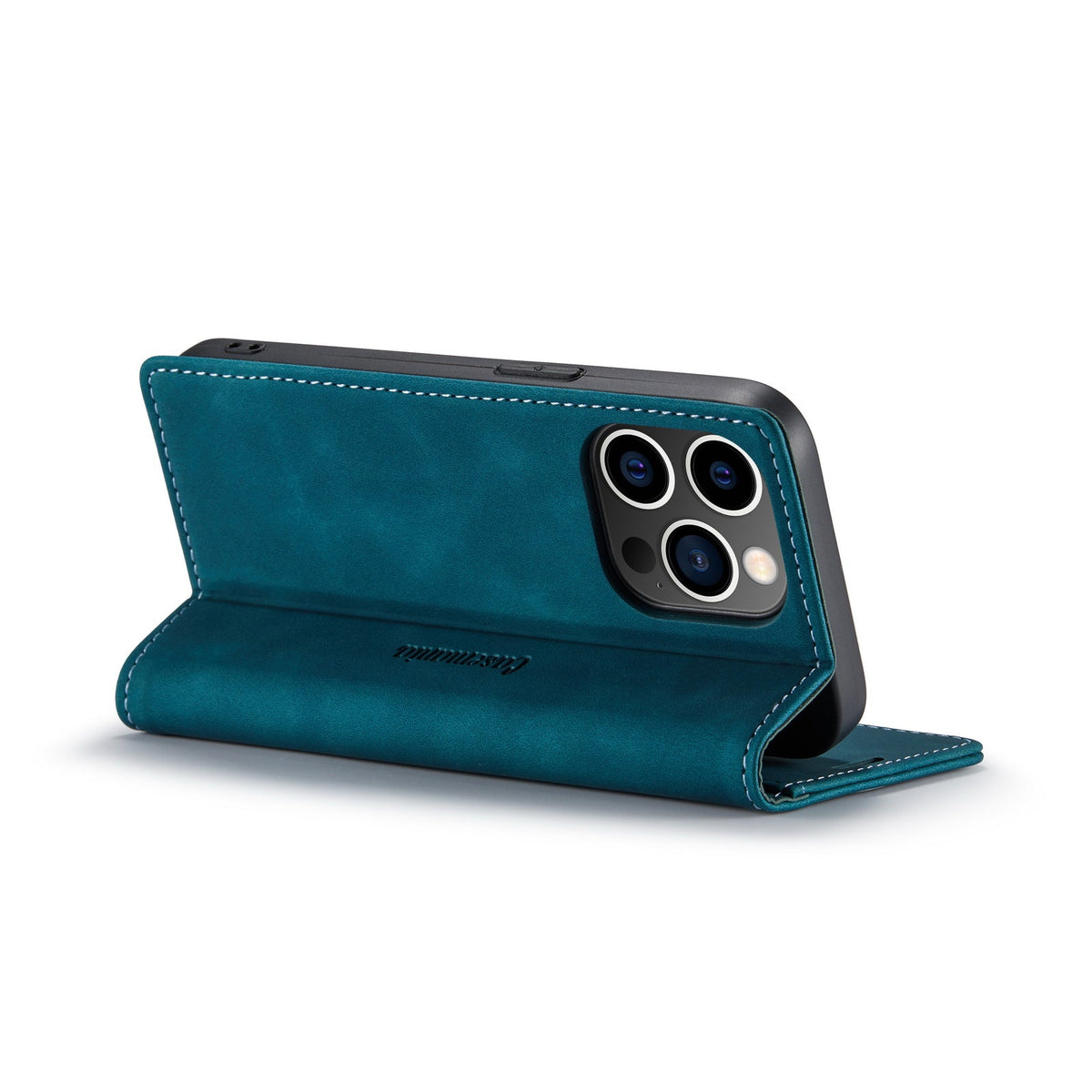 iPhone 15 Pro Hoesje - Emerald Green - Dunne Bookcase