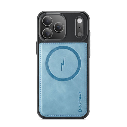 Apple iPhone 18 Pro Max Hoesje - Aqua Blue - Kunstleer MagSafe Back Cover
