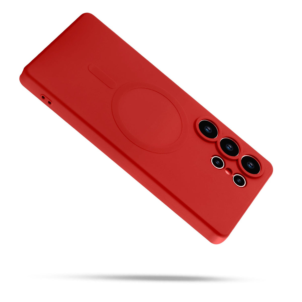 Samsung Galaxy S25 Ultra Hoesje - Rood - Liquid Siliconen MagSafe Back Cover