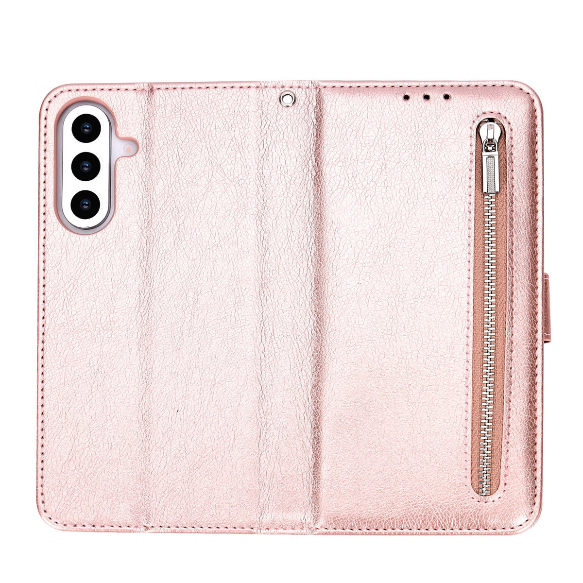 Samsung Galaxy S26 Plus Hoesje - Rosegoud - Luxe Bookcase met Rits