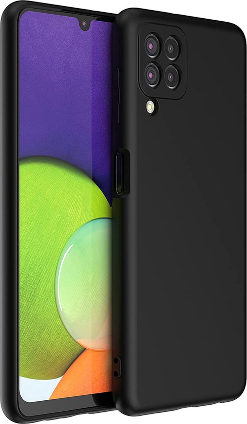 Samsung Galaxy A22 4G Hülle - Schwarz - Silikon-Backcover