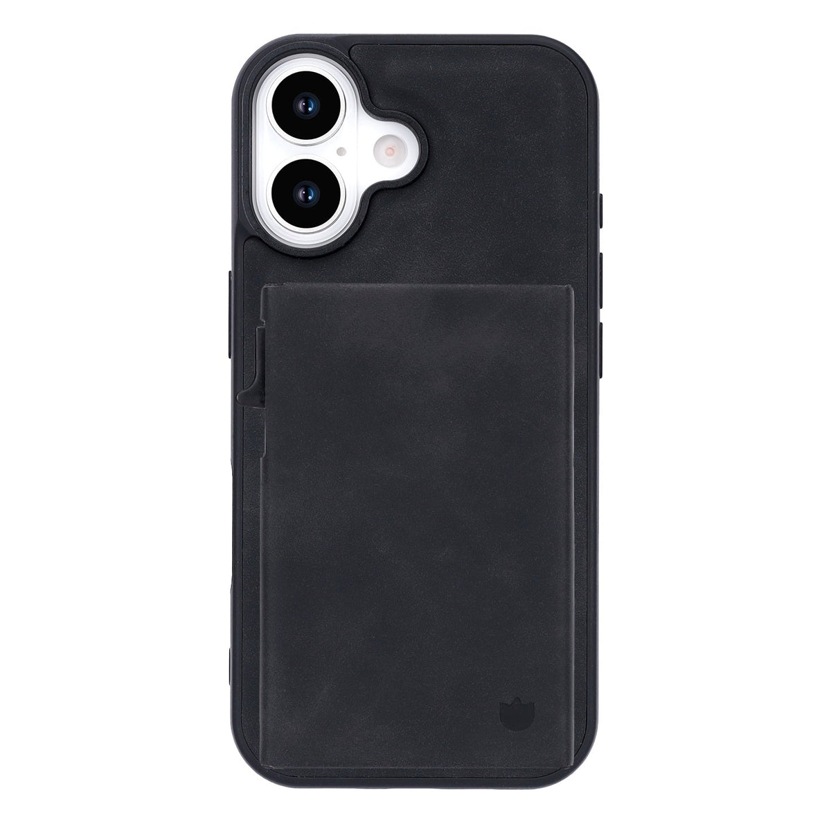 Apple iPhone 17 Hoesje - Charcoal Gray - MagSafe Back Cover met Uitschuifbare Pasjeshouder