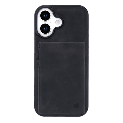 Apple iPhone 17 Hoesje - Charcoal Gray - MagSafe Back Cover met Uitschuifbare Pasjeshouder