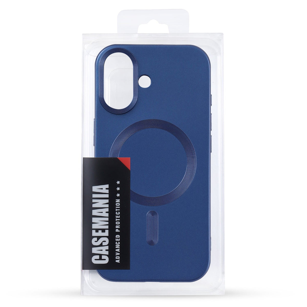 Apple iPhone 17 Hoesje - Donker Blauw - Matte Siliconen MagSafe Back Cover