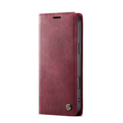 Apple iPhone 17 Pro Hoesje - Burgundy Red - Luxe Dunne Bookcase