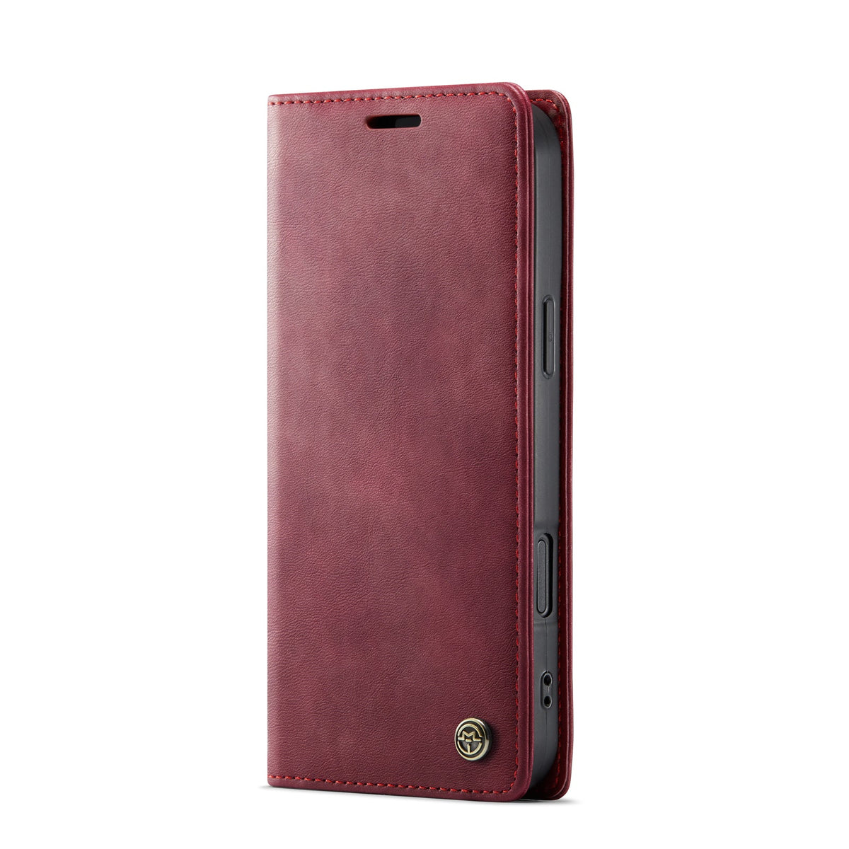 Apple iPhone 18 Pro Max Hoesje - Burgundy Red - Luxe Dunne Bookcase