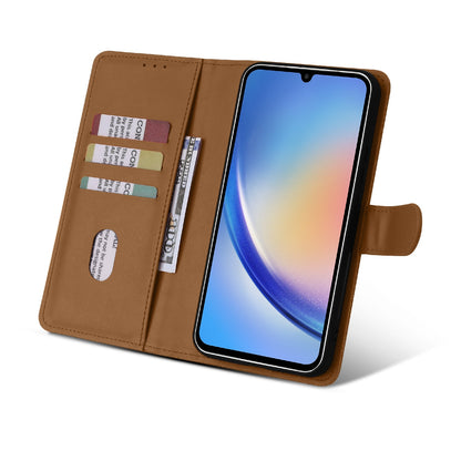 Samsung Galaxy S24 Plus Case - Brown - 2-in-1 Wallet Case