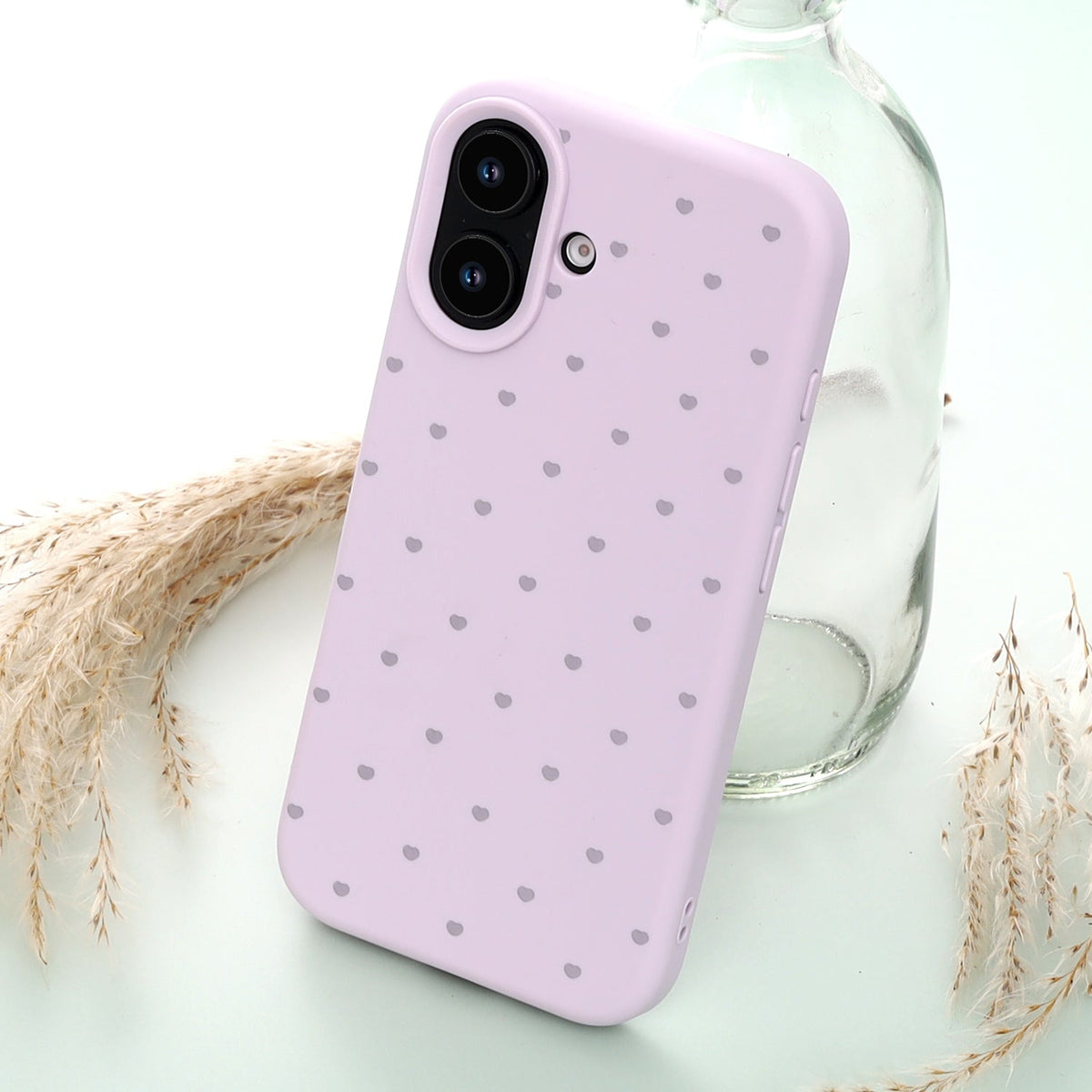 Apple iPhone 17 Hülle - Lila - Herzchen-Backcover