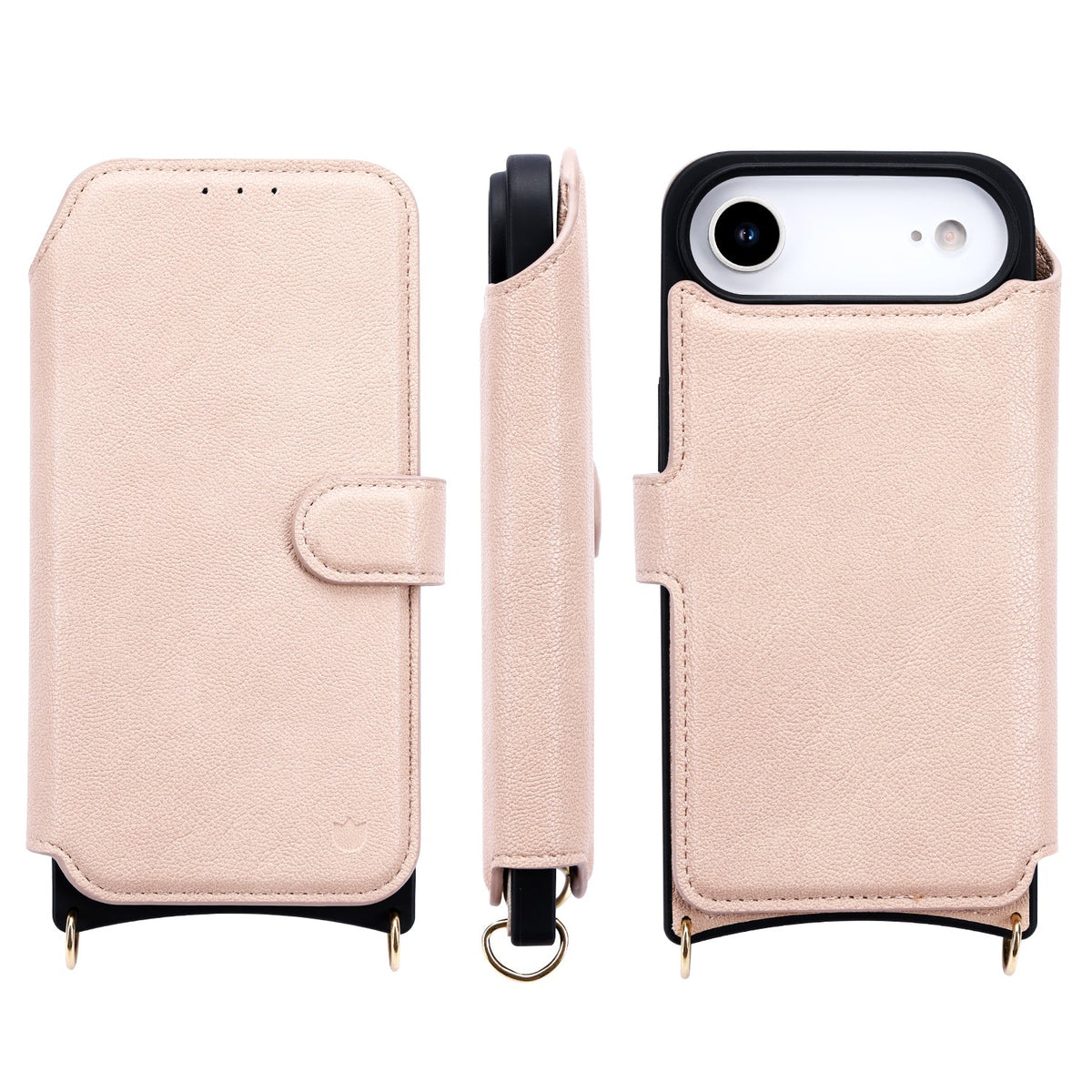 Apple iPhone Air Hoesje - Roze - CM Amsterdam Back Cover met Telefoonkoord