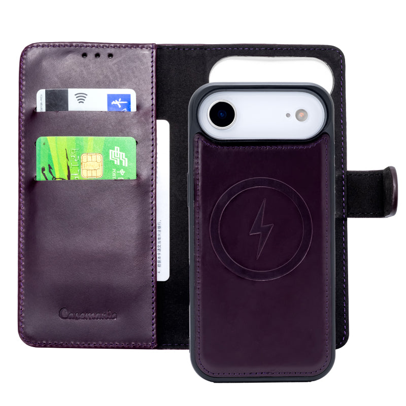 Snap Leather | MagSafe-Compatibel 2-in-1 Leren Bookcase | iPhone 17 Exclusive
