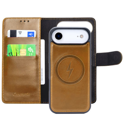 Snap Leather | MagSafe-Compatibel 2-in-1 Leren Bookcase | iPhone 17 Exclusive