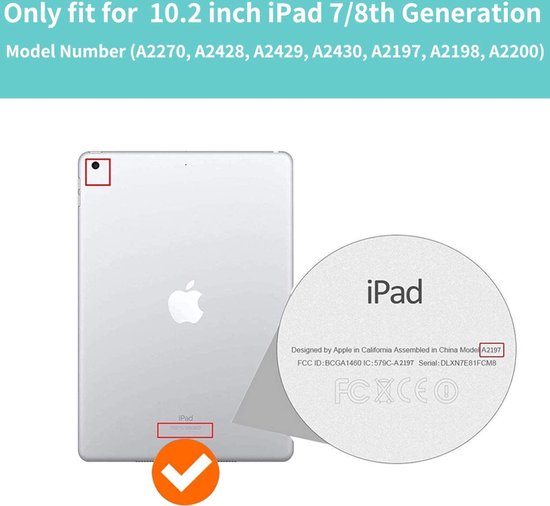 iPad 10.2 Tablethoes - Lavender - Pen Slot Smart Cover