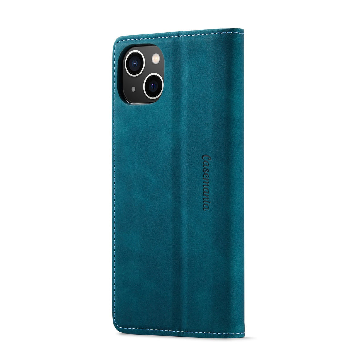 Apple iPhone 15 Hoesje - Emerald Green - Dunne Bookcase