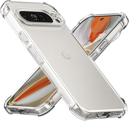 Google Pixel 9 Pro Hoesje - Transparant - Anti-Shock Hybrid Back Cover