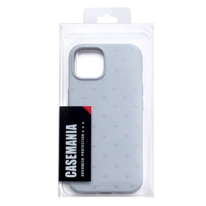Apple iPhone 12 Hoesje - Blauw - Hartjes Back Cover