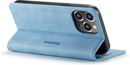 iPhone 12 Mini Hoesje - Sky Blue - Dunne Bookcase
