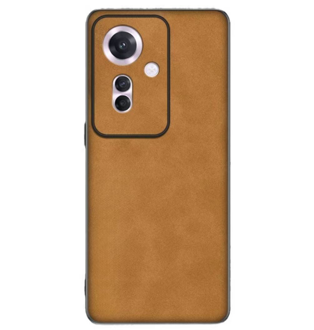 Oppo Reno 11F Hoesje - Bruin - Anti-Slip Back Cover