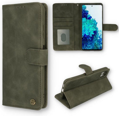 Samsung Galaxy S21 FE Hoesje - Shadow Gray - Luxe Bookcase