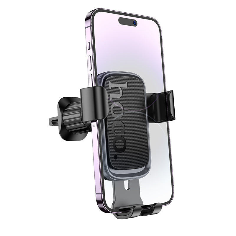 Hoco Car Phone Holder for Air Vent with Automatic Closing - Air Vent Clip Holder with Gravity Lock Technology