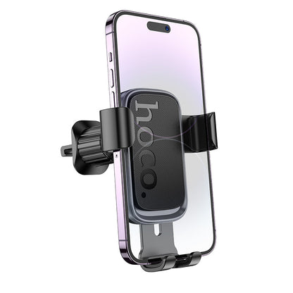 Hoco Car Phone Holder for Air Vent with Automatic Closing - Air Vent Clip Holder with Gravity Lock Technology