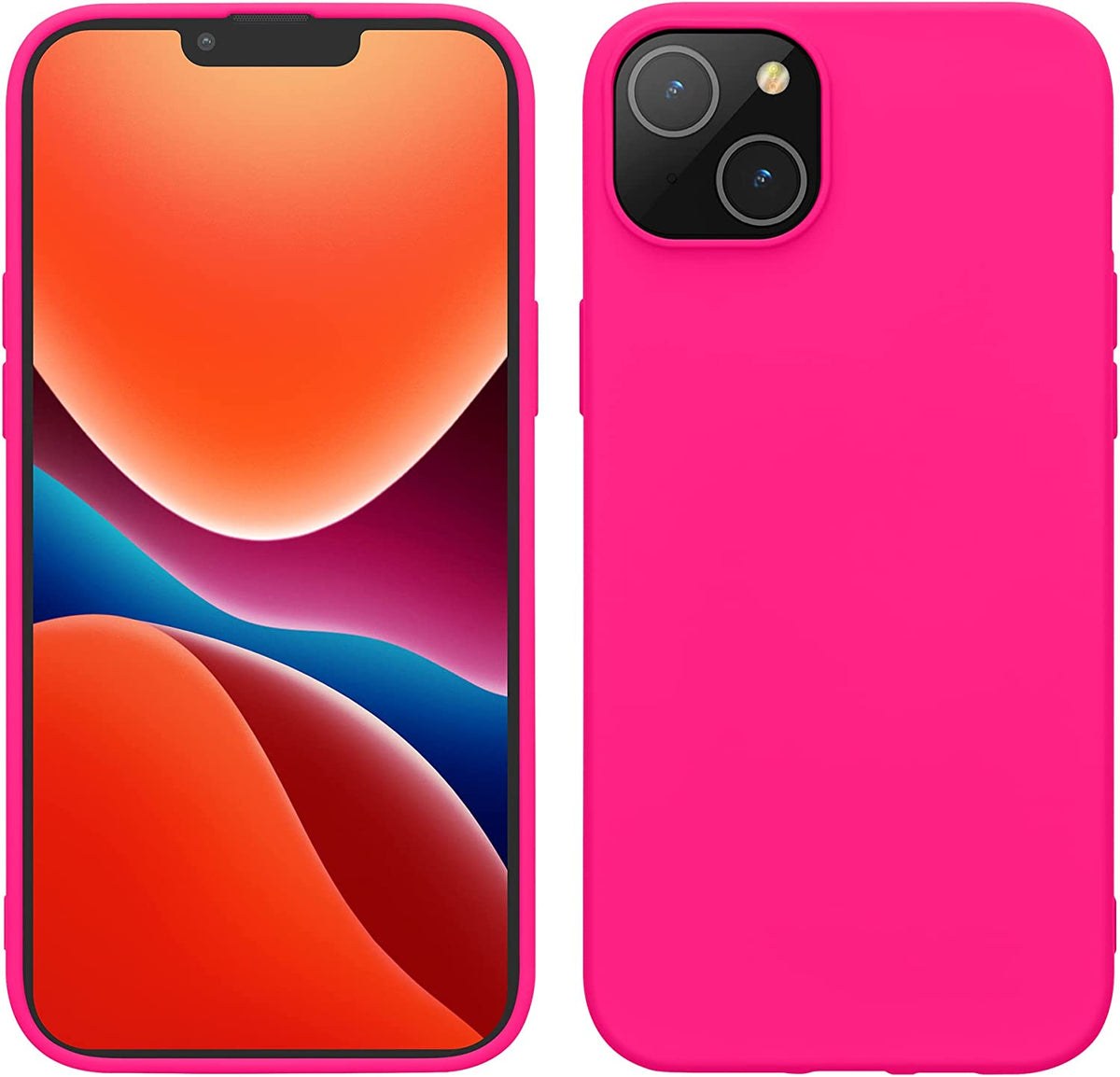 iPhone 14 Plus Hoesje - Roze - Liquid Siliconen Back Cover