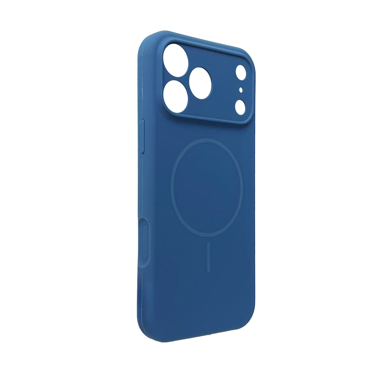 Apple iPhone 18 Pro Max Hoesje - Donker Blauw - Zachte Liquid Siliconen MagSafe Back Cover