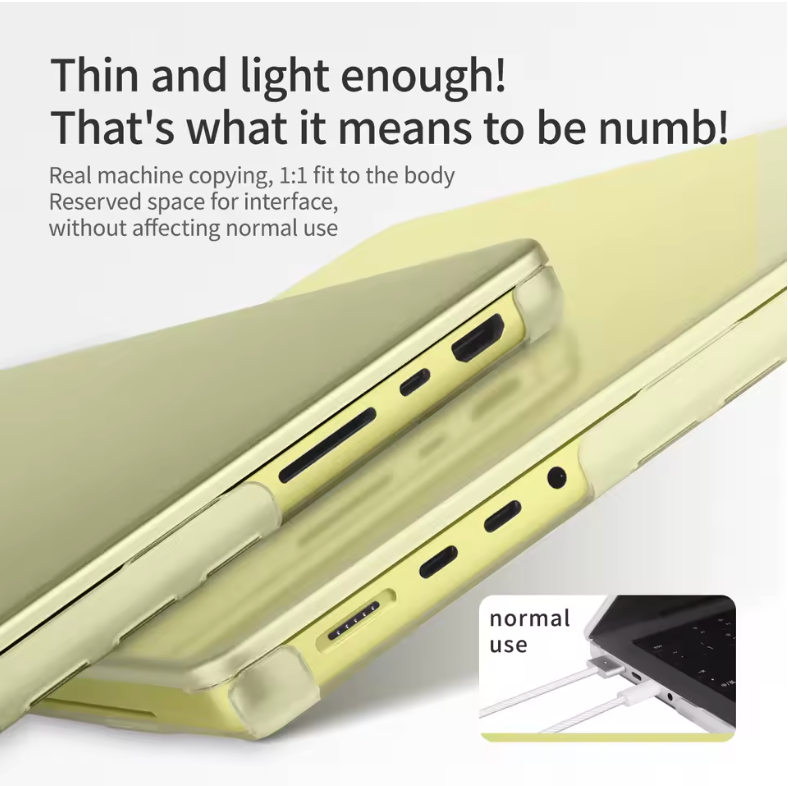 Apple MacBook Neo (13-inch) - Transparant - Laptop Hardcase Cover met Ventilatie-openingen