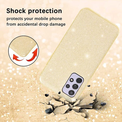 Samsung Galaxy A23 Hoesje - Goud - Glitter Back Cover
