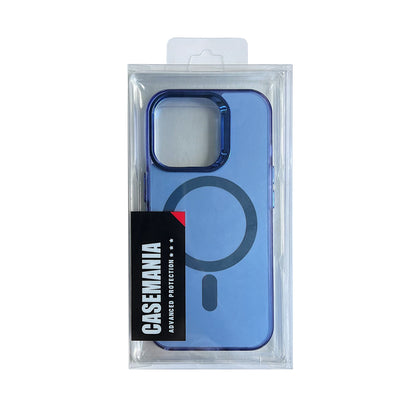 Apple iPhone 16 Pro Hoesje - Blauw - Fusion Armor MagSafe Back Cover