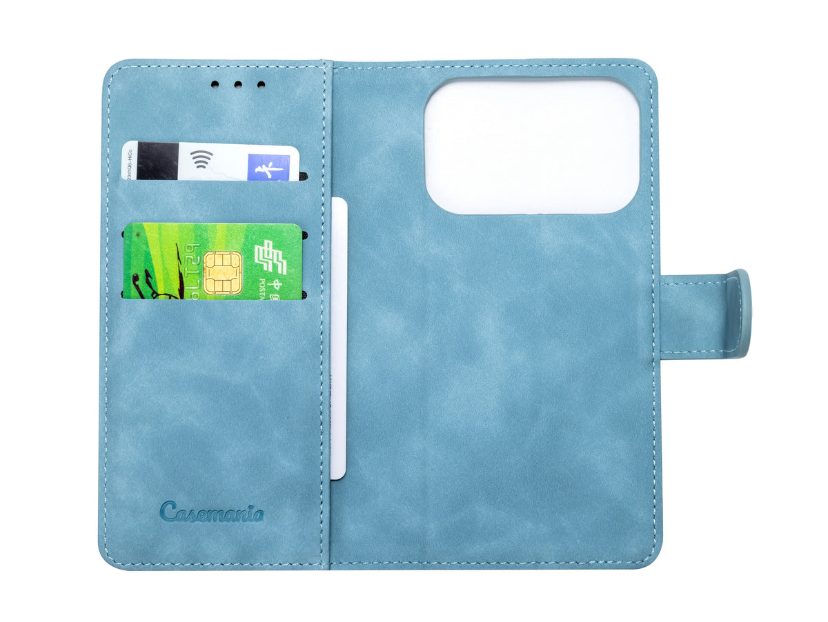 Apple iPhone 17 Pro Max Hoesje - Aqua Blue - 2 in 1 MagSafe Bookcase