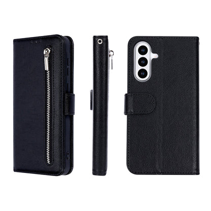 Samsung Galaxy A31 Hoesje - Zwart - Luxe Bookcase met Rits