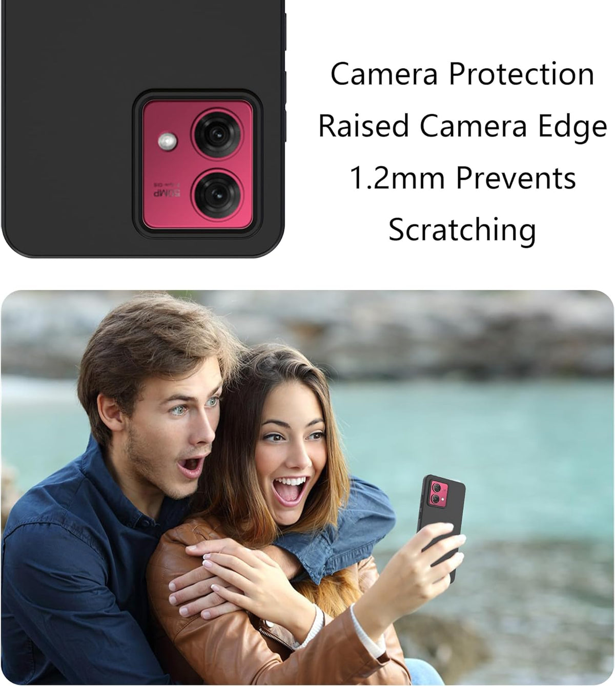 Motorola Moto G84 Hoesje - Zwart - Siliconen Back Cover
