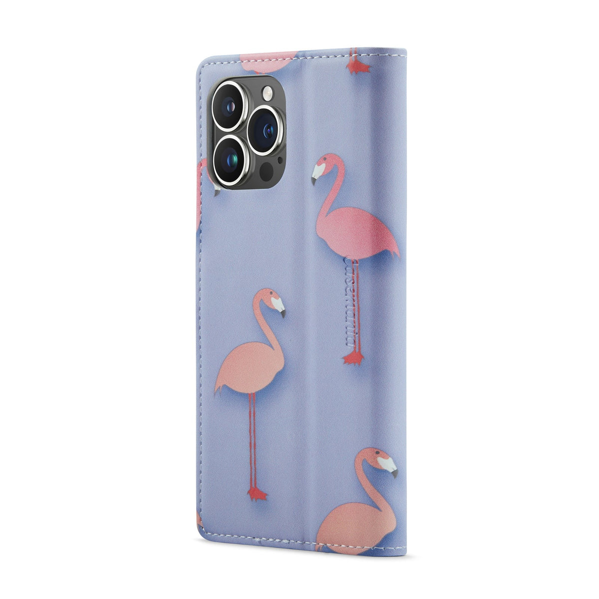 Apple iPhone 14 Pro Max Hoesje - Flamingo - Print Bookcase