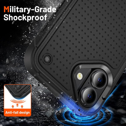 Apple iPhone 16 Hoesje - Zwart - Armor Back Cover