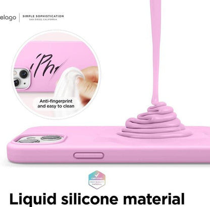 Apple iPhone 13 Mini Case - Pink - Silicone Back Cover