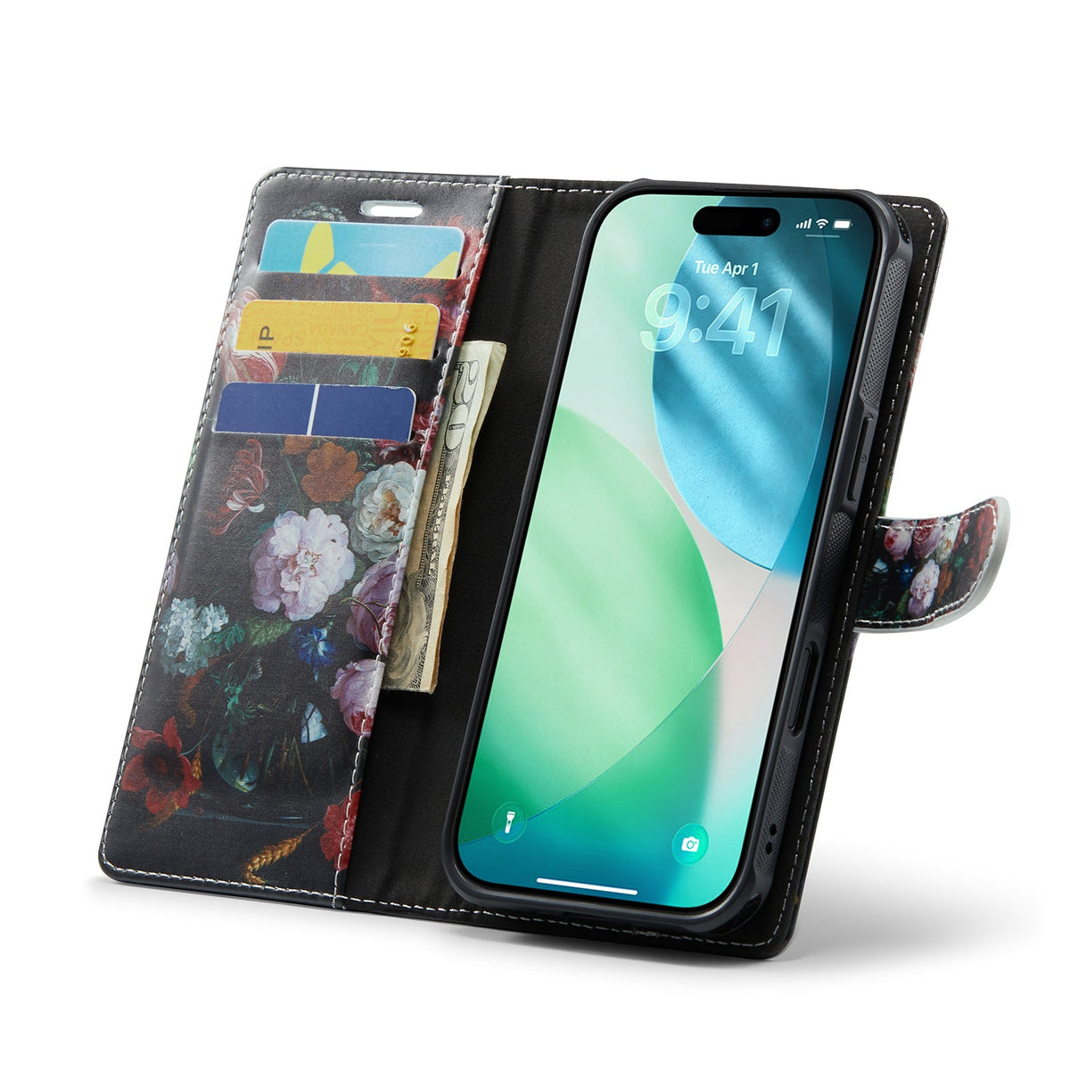Apple iPhone Air Hoesje - Stilleven met Bloemen - 2 in 1 MagSafe Bookcase