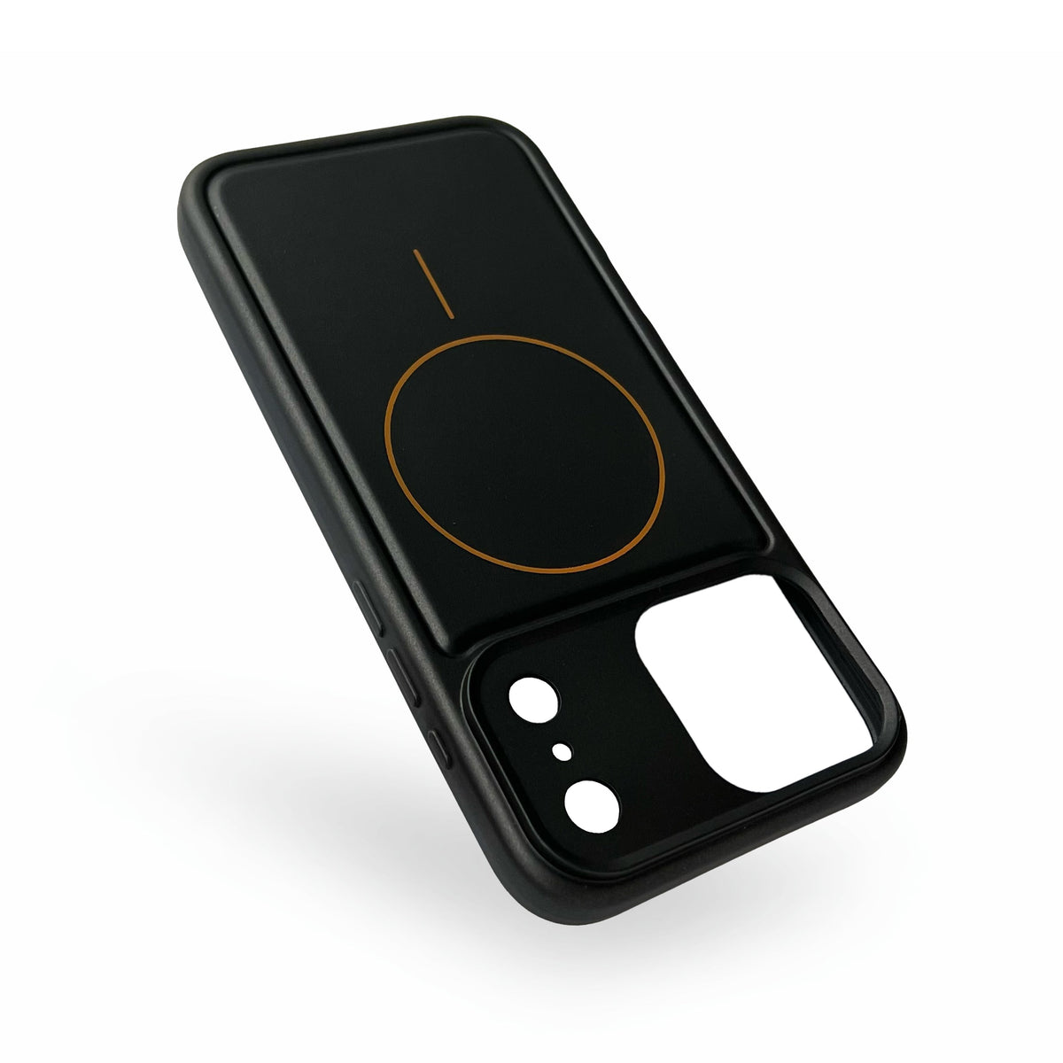 Coque Apple iPhone 18 Pro Max - Noir Métallique - Étui Arrière en Silicone Mat MagSafe