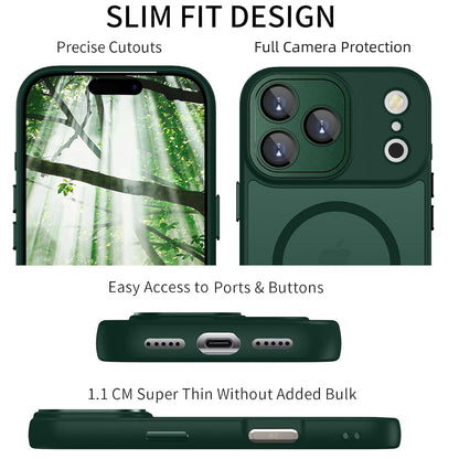 iPhone 17 Pro Max Case - Green - Matte Armor MagSafe Back Cover