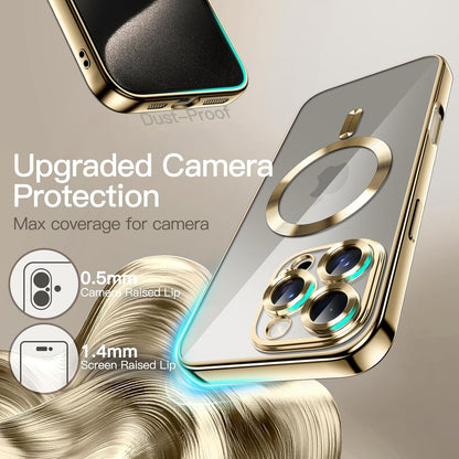 Coque iPhone 16 Pro - Or - Étui arrière en silicone MagSafe