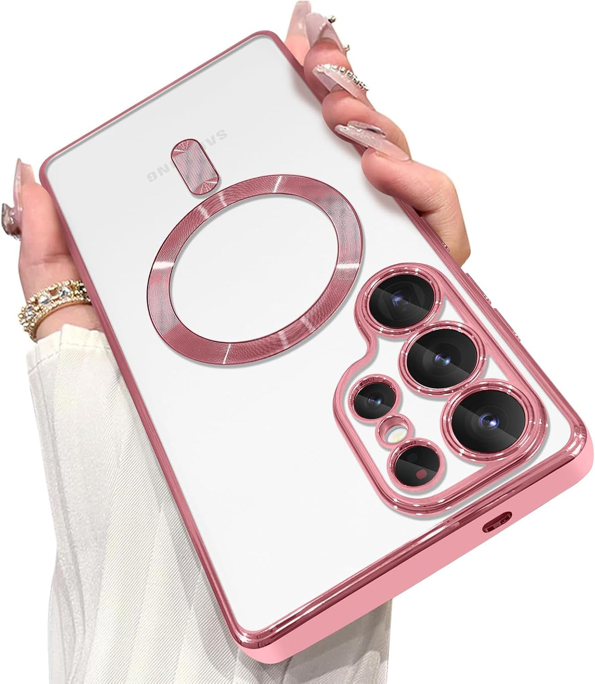 Samsung Galaxy S25 Ultra Case - Pink - Silicone MagSafe Back Cover