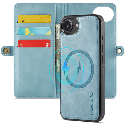 Apple iPhone 17e Case - Aqua Blue - 2-in-1 MagSafe Wallet Case with 10 Card Slots
