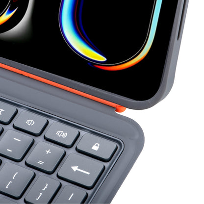 iPad 11 inch (2025) - Grijs - Split Keyboard Case met Touchpad + Verlichting