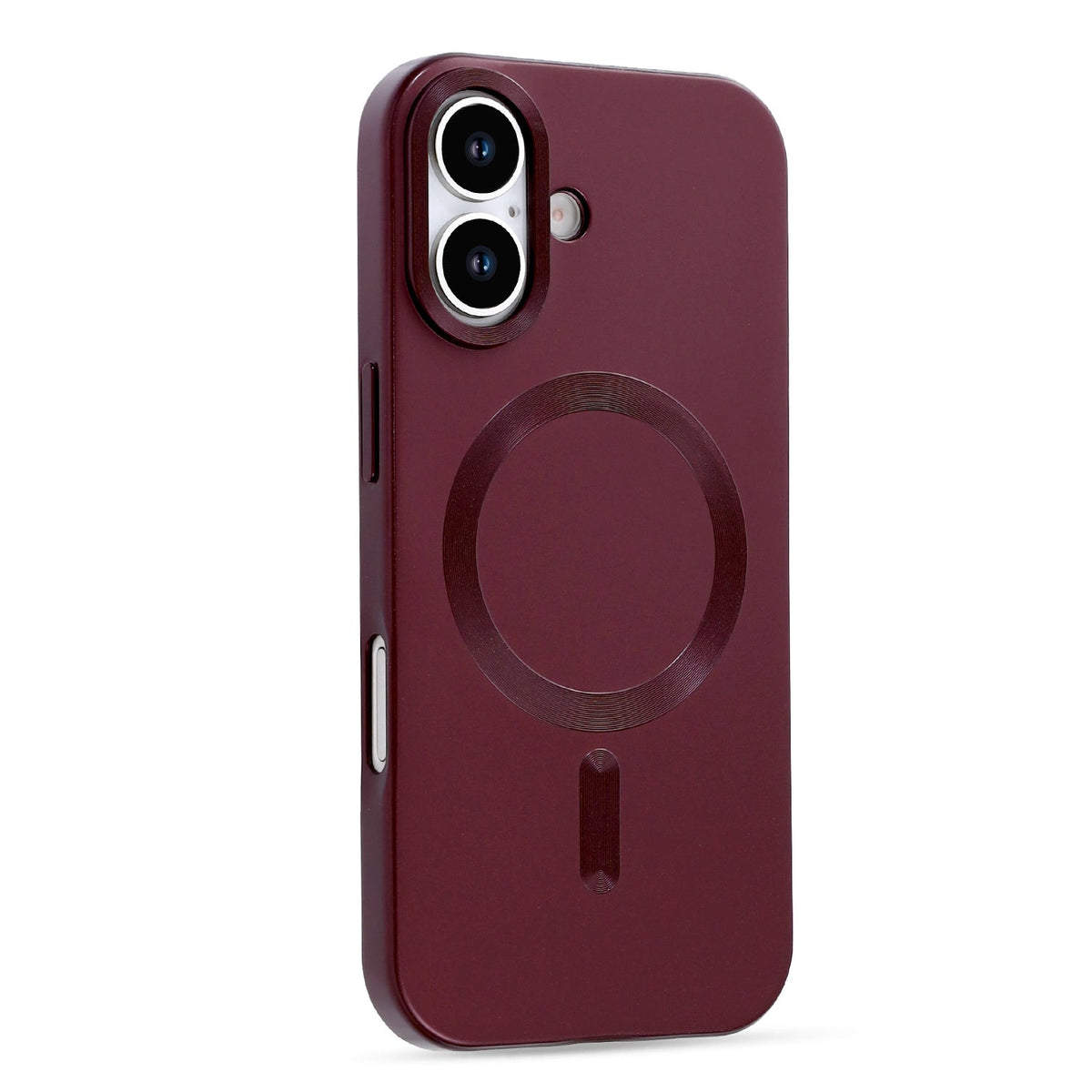 iPhone 17 Hoesje - Bordeaux - Matte Siliconen MagSafe Back Cover