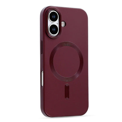 iPhone 17 Hoesje - Bordeaux - Matte Siliconen MagSafe Back Cover
