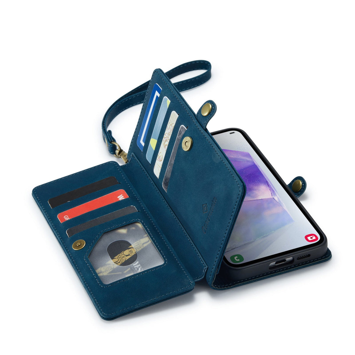 Samsung Galaxy S26 Ultra Hoesje - Navy Blue - 2 in 1 Bookcase met 10 Kaart Vakken