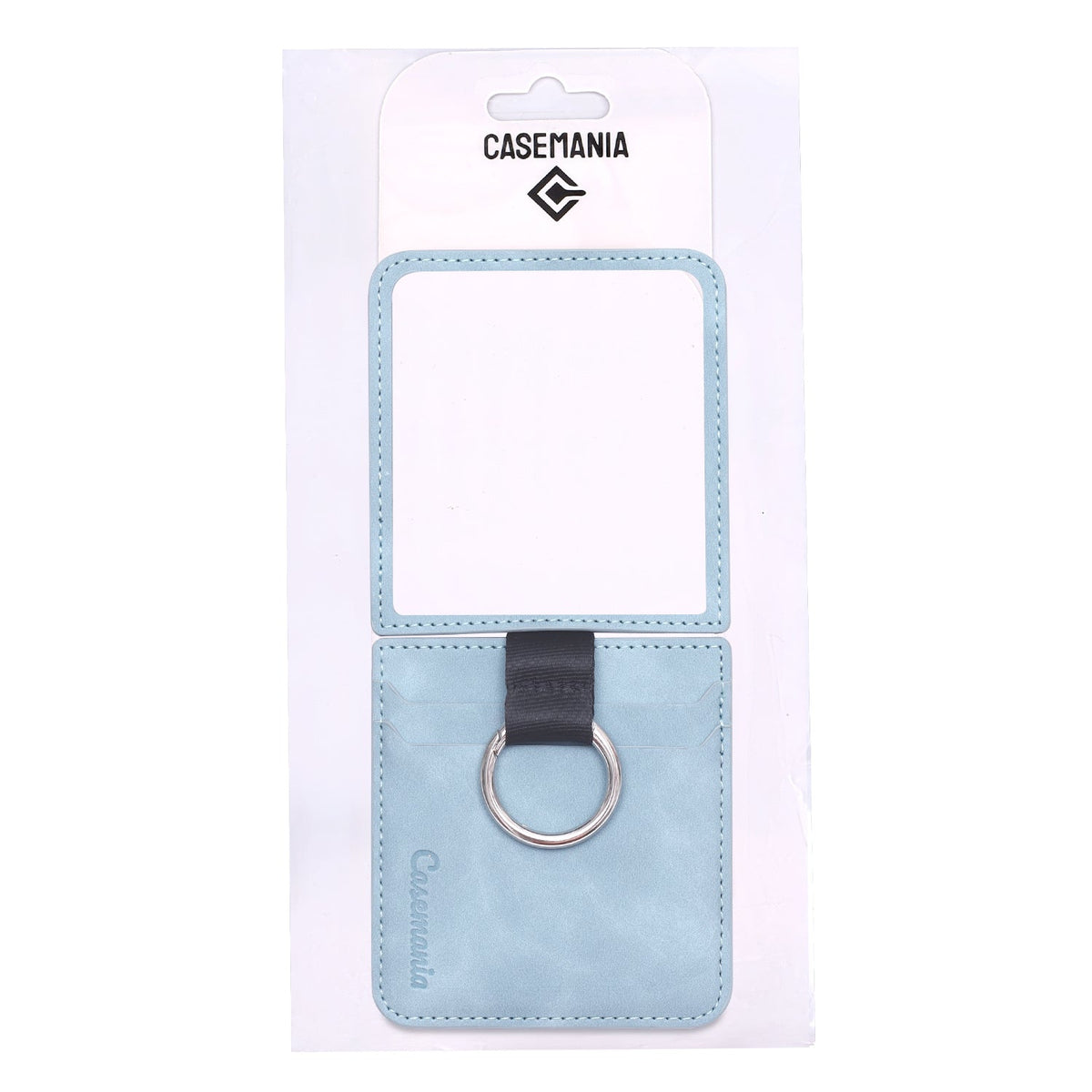 Samsung Galaxy Z Flip 7 Hoesje - Aqua Blue - Ring Kickstand Back Cover