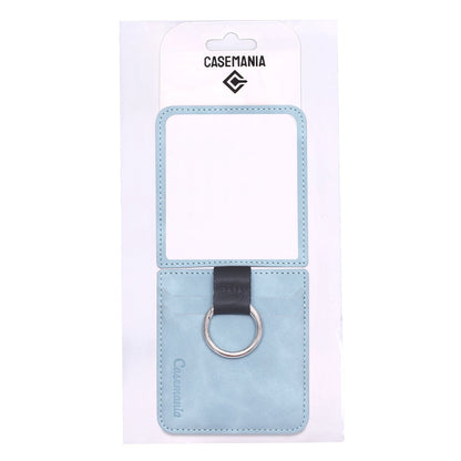 Samsung Galaxy Z Flip 7 Hoesje - Aqua Blue - Ring Kickstand Back Cover