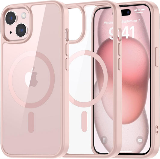 Apple iPhone 15 Case - Pink - Bumper MagSafe Back Cover