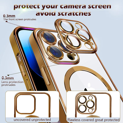 Apple iPhone 13 Pro Max Hoesje - Goud - Siliconen MagSafe Back Cover